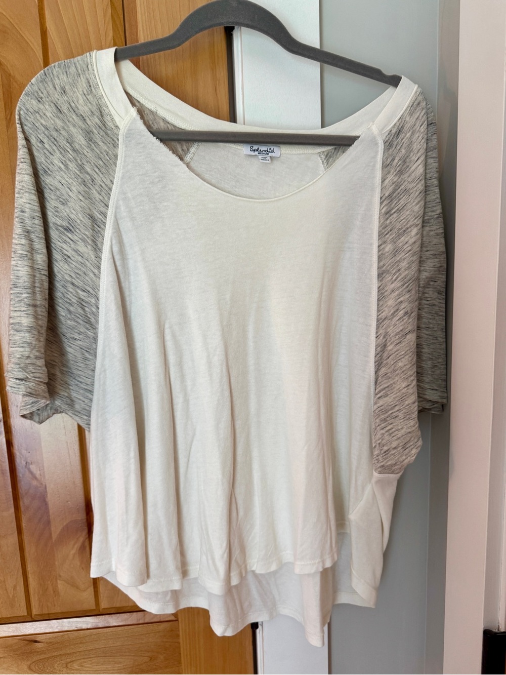 Splendid Lightweight Baseball Tissue Tee Color Block
